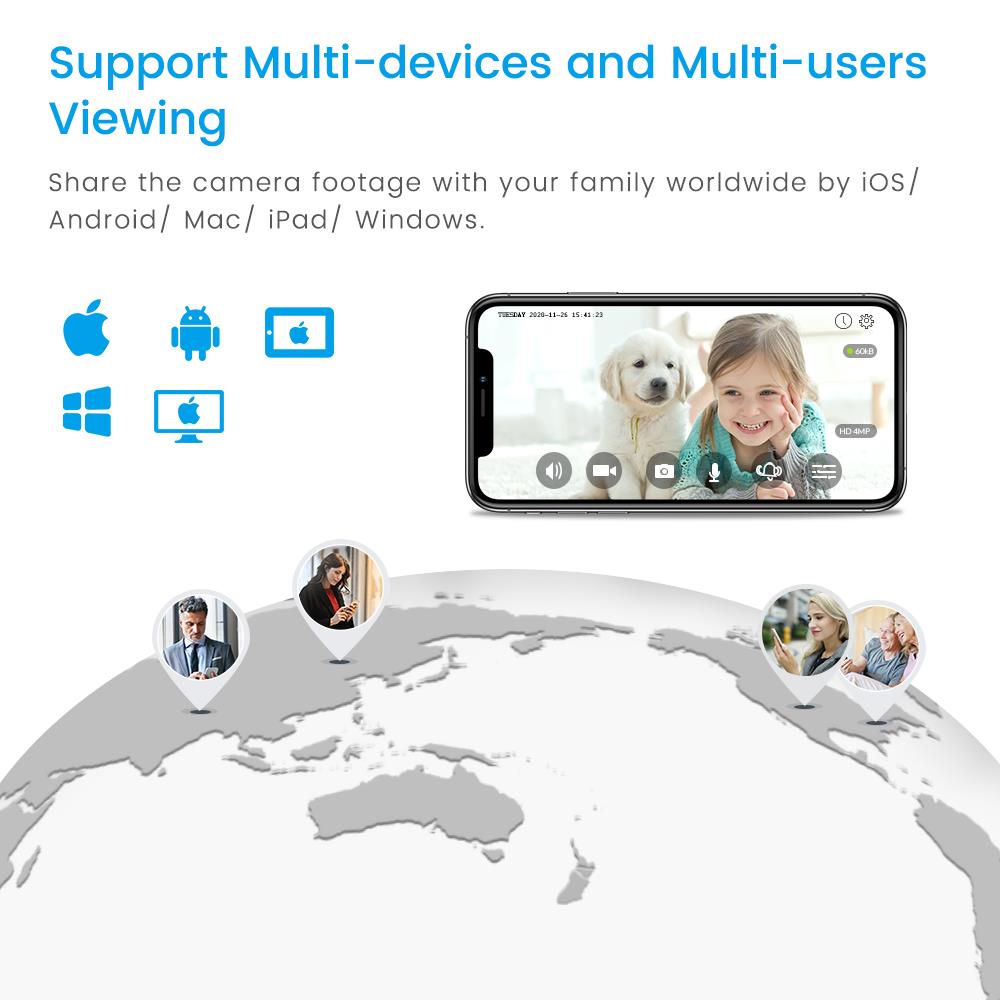 Ip Camera - Wifi Wireless Network Cam - 720p - 30FPS