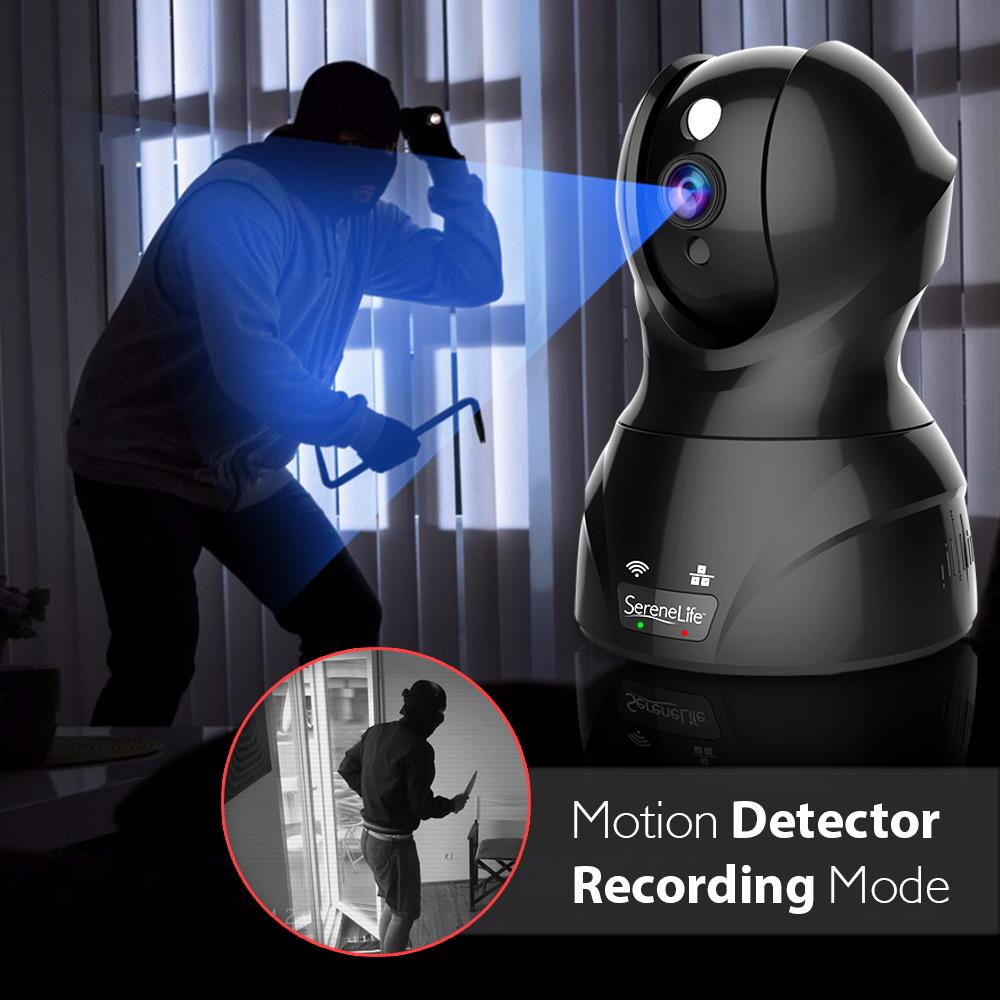 1080P Ip Camera - Hd Wifi Cam, Remote Video Monitoring Surveillance Security, Built-In Speaker & Microphone, Smartphone App Control