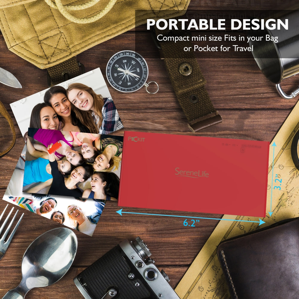 Portable Instant Photo Printer - Wireless Digital Picture Printing For Iphone Or Android Smartphone Camera