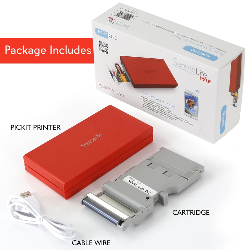 Portable Instant Photo Printer - Wireless Digital Picture Printing For Iphone Or Android Smartphone Camera