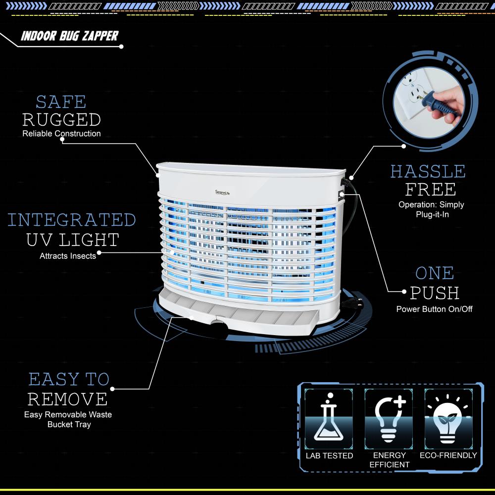 Indoor Bug Zapper - Electronic Plug-In Insect Control, Chemical-Free Insect Killer