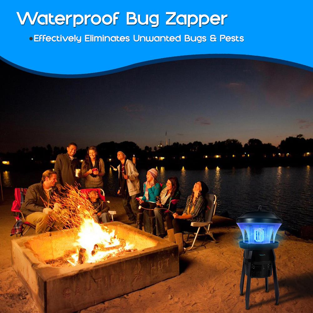 Waterproof Bug Zapper, Indoor/Outdoor Electric Plug-In Pest Control, Chemical-Free Insect Killer