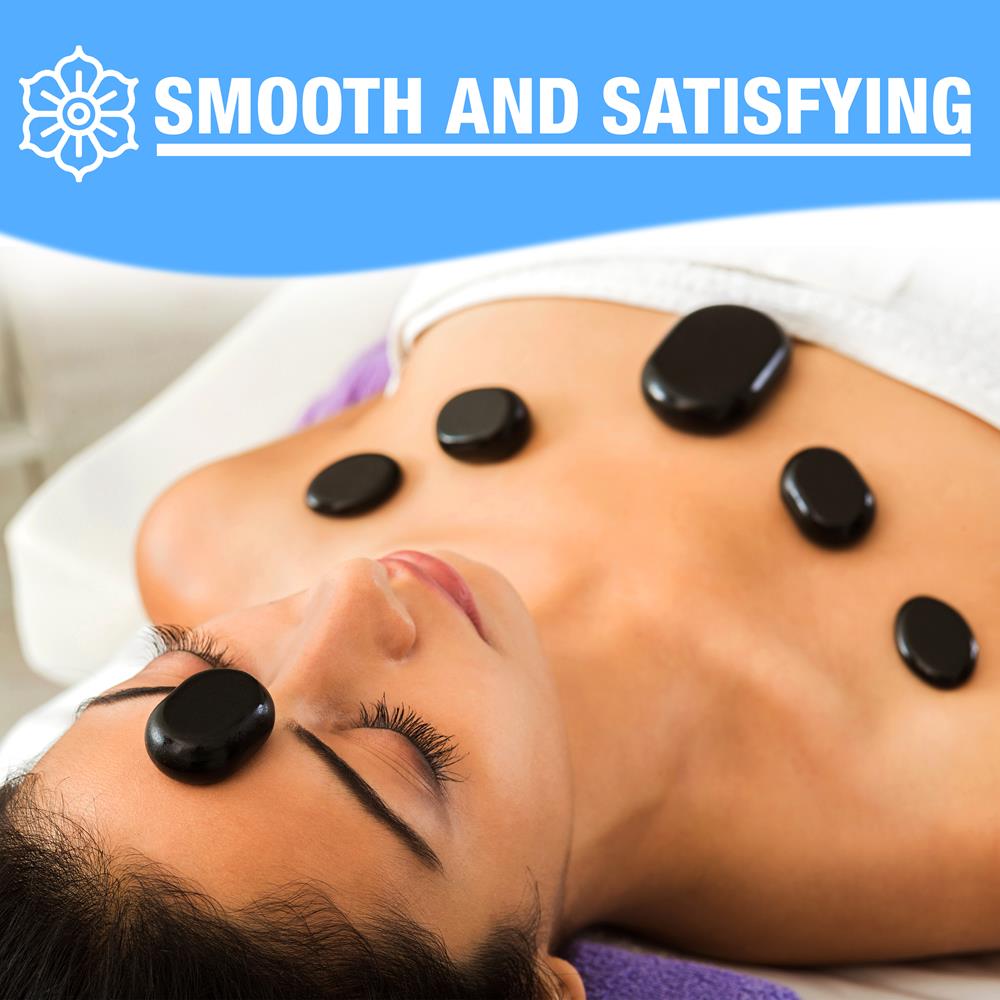 20 Pcs. Hot Massage Stones With Traveling Bag And Small Brown Box