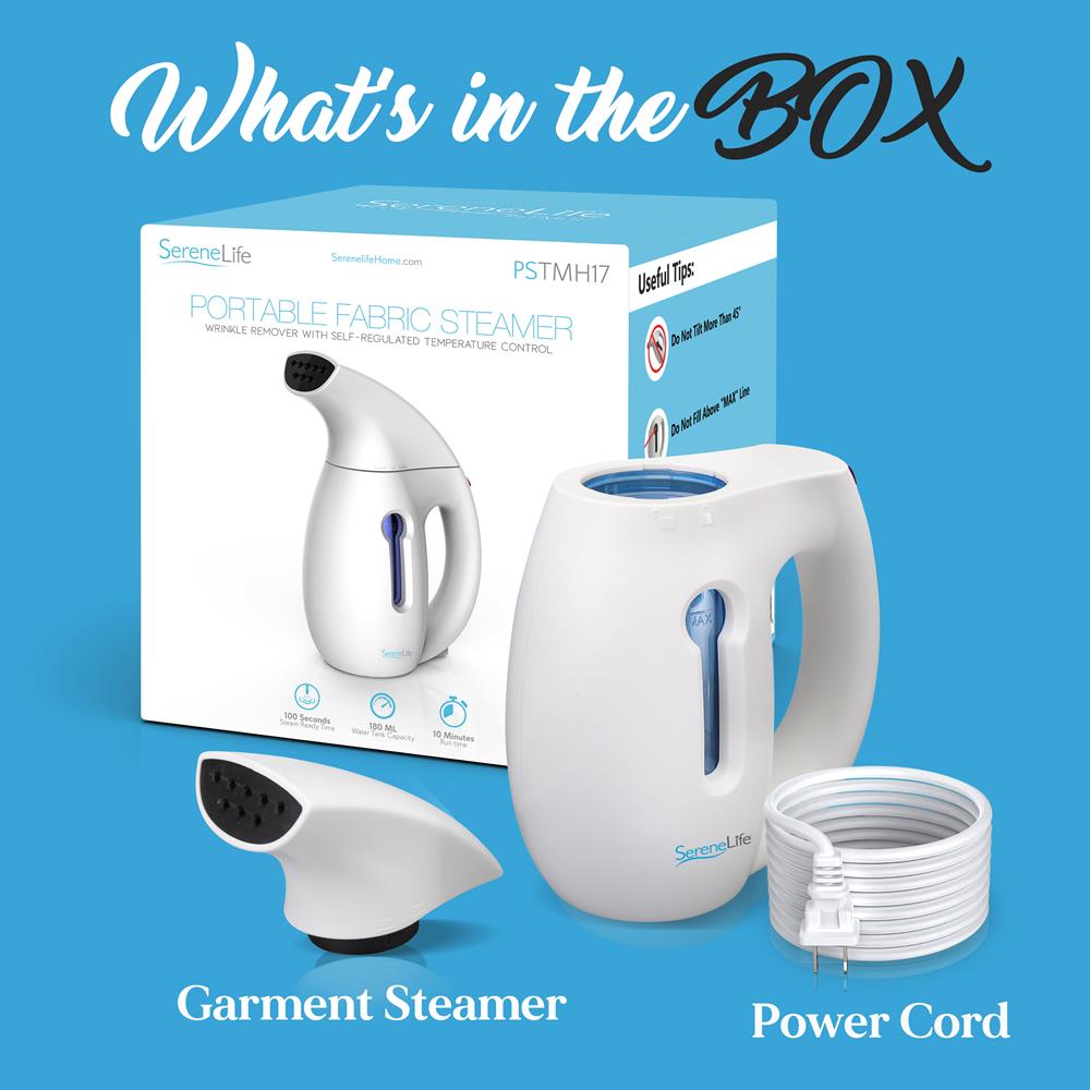 Compact Handheld Fabric Steamer - Wrinkle Remover With Self-Regulated Temperature Control