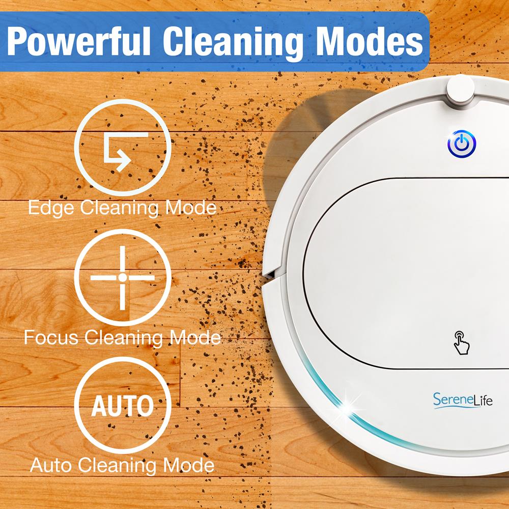 Smart Robot Vacuum Cleaner - Automatic Robot Cleaning Vacuum, Includes Remote Control For Cleaning Modes & Robot Directions