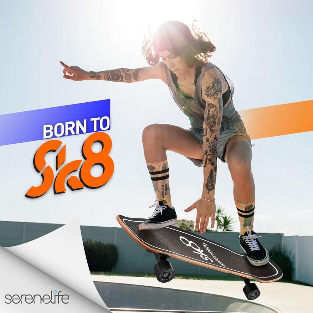 6'' Canadian And Bamboo Maple Deck Skateboard - Mini Cruiser Skateboard, Designed For Kids, Teens, And Adults (Green)