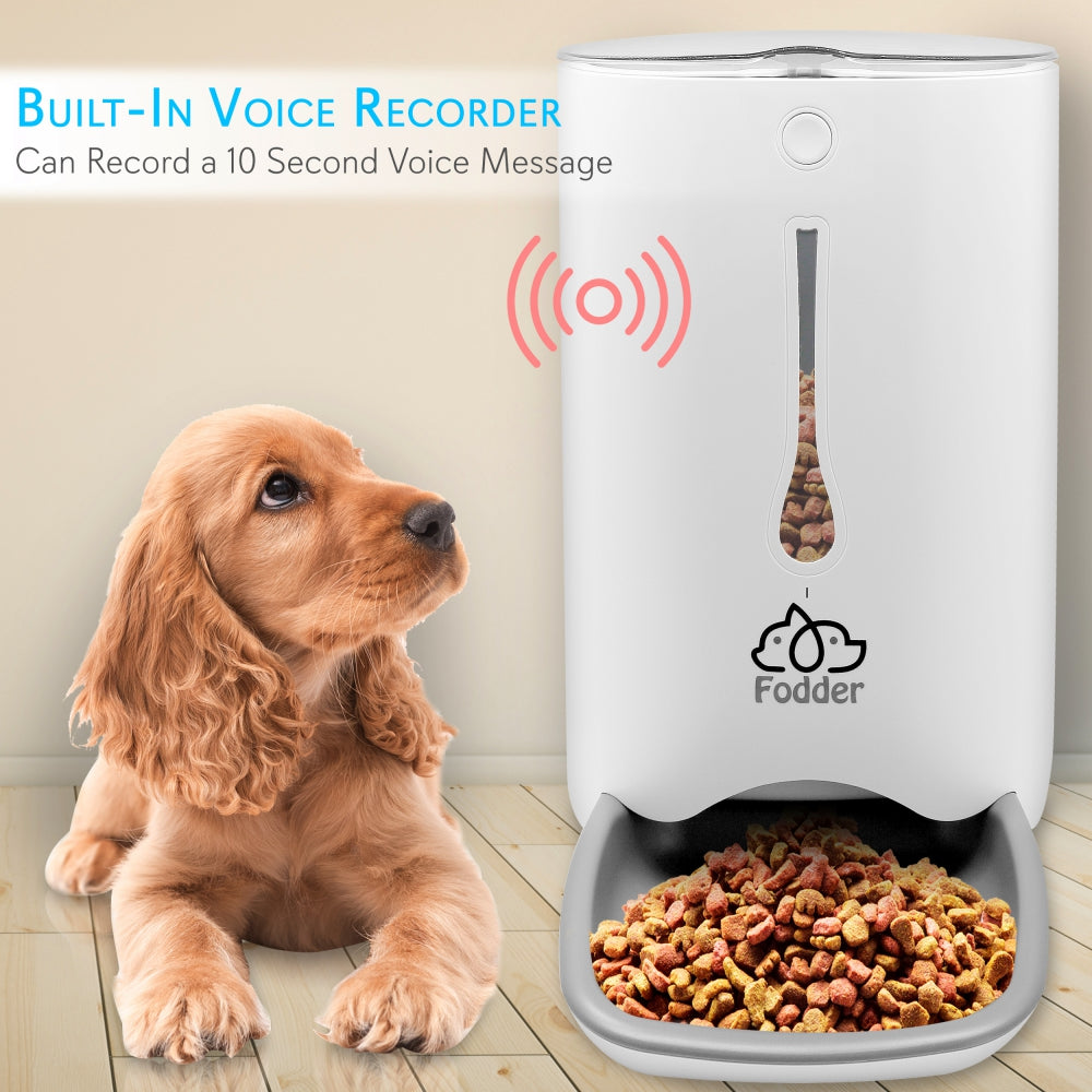 Automatic Pet Feeder, Optimal Schedule, Voice Recording, LCD Display