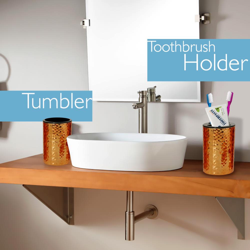 Bathroom Accessory Set 5-Piece Bronze Finish Modern Vanity Kit