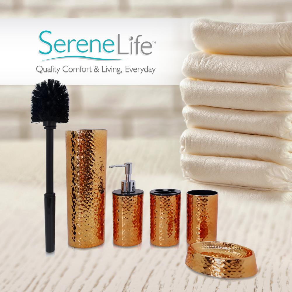 Bathroom Accessory Set 5-Piece Bronze Finish Modern Vanity Kit