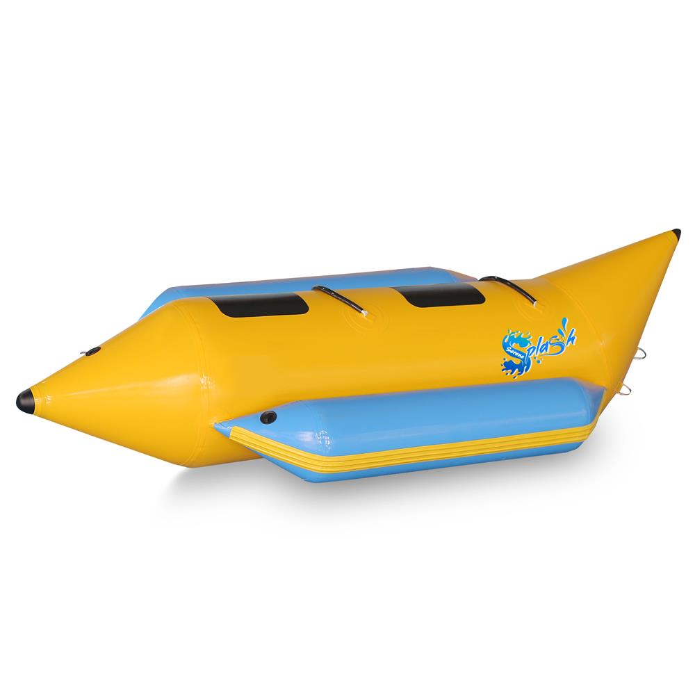 Inflatable Banana Boat 2-Person Durable PVC with Storage Bag