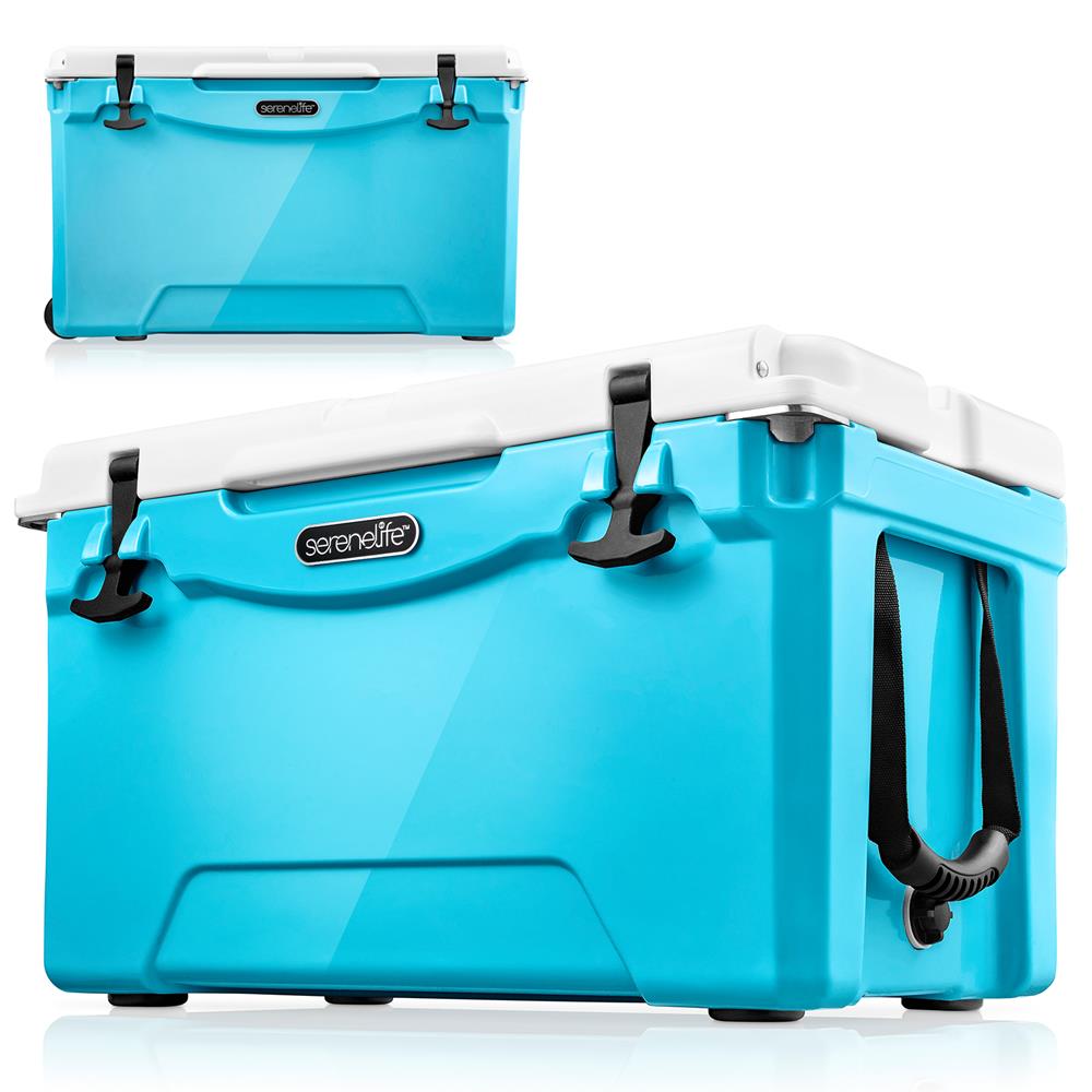 75 Qt Cooler Box, 5-Day Ice Retention, Rotomolded, Blue