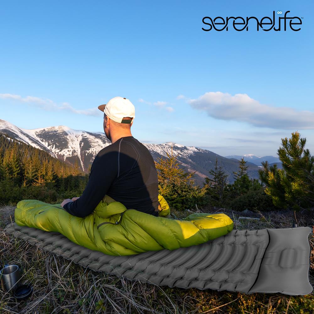 Sleeping Pad for Camping - Quick-Inflate, Tear-Resistant, Blue
