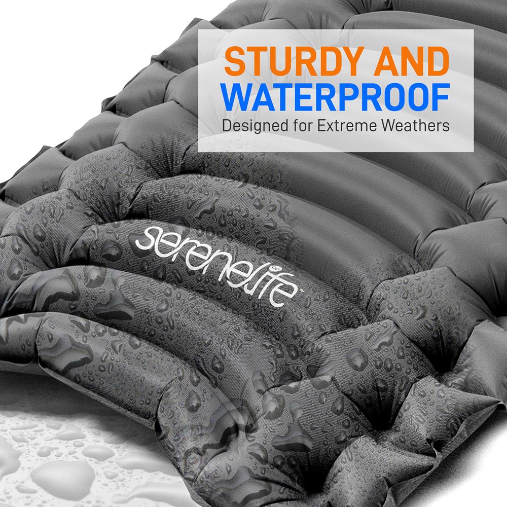 Sleeping Pad for Camping - Quick-Inflate, Tear-Resistant, Blue