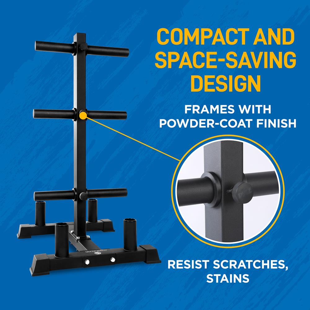 Olympic Weight Rack 800lb Capacity Steel Scratch-Resistant Frame
