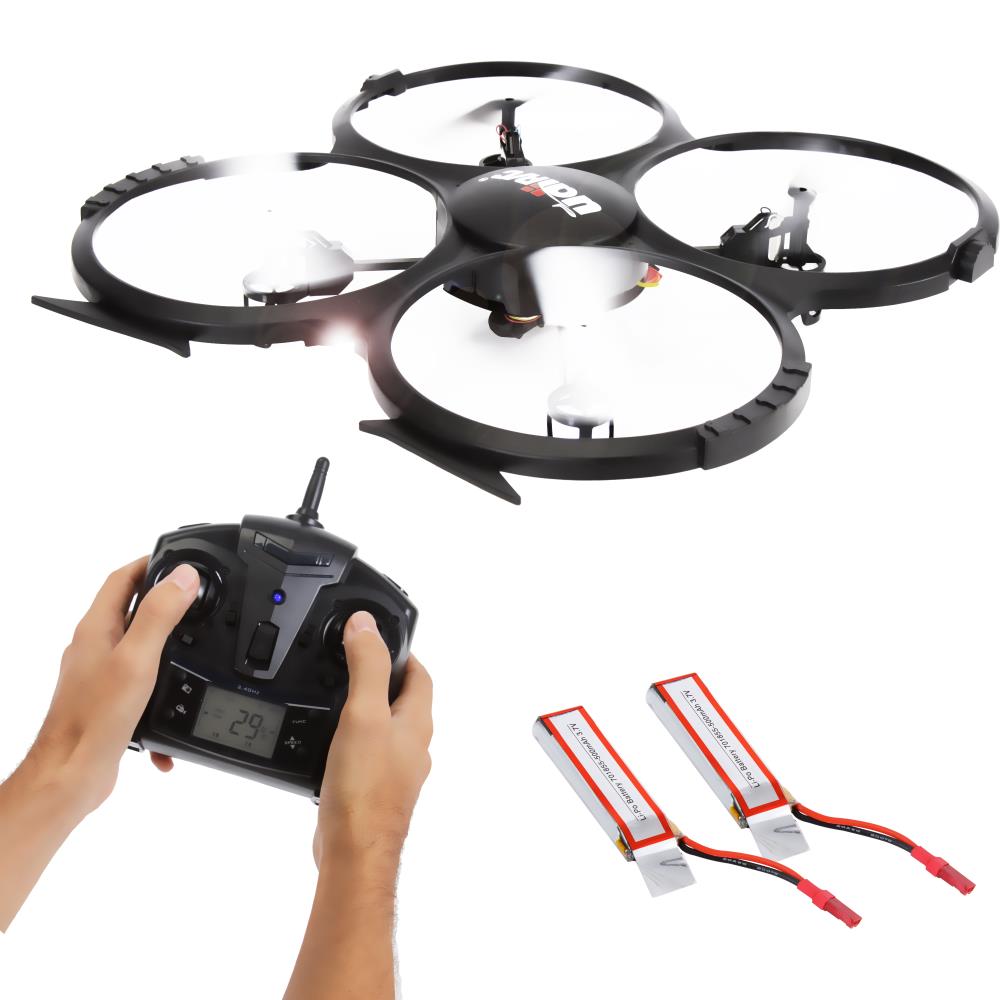 RC Drone with HD Camera, 720p Video, 6-Axis Gyro, White
