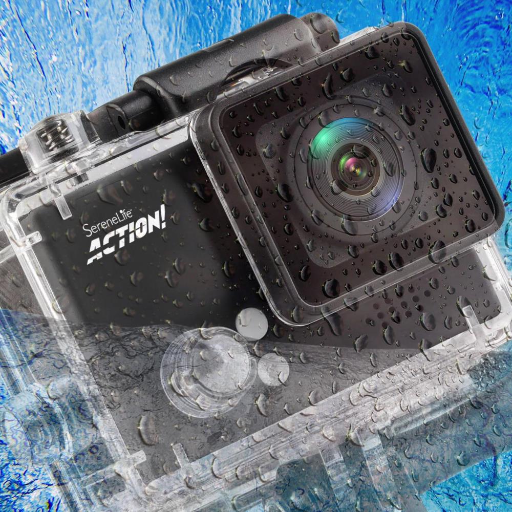 4K Ultra HD Action Camcorder, Slow-Mo, WiFi, 2" LCD, Portable, Black