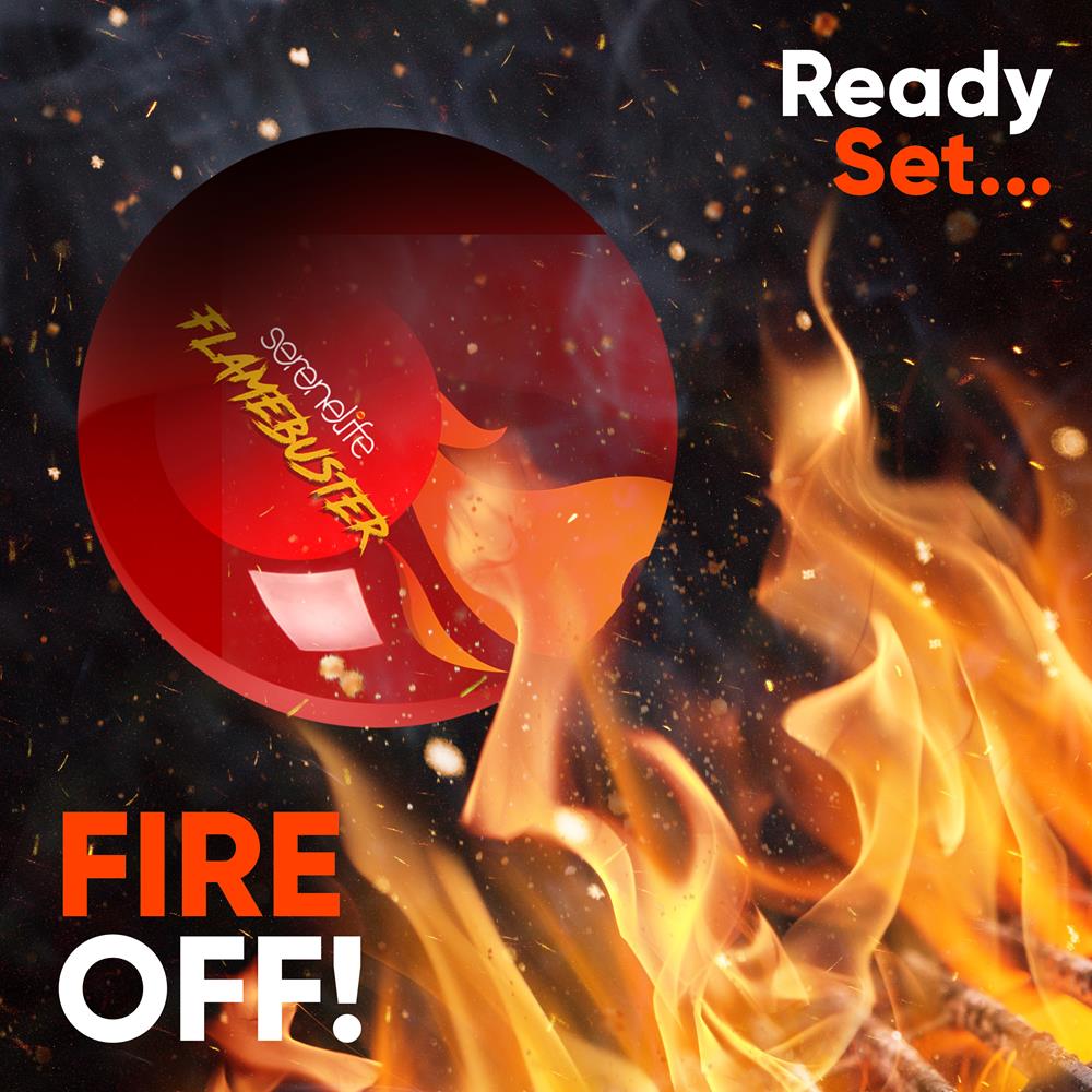 Automatic Fire Ball Extinguisher, Range 3 feet, Instant Activation, ABS Body, Red