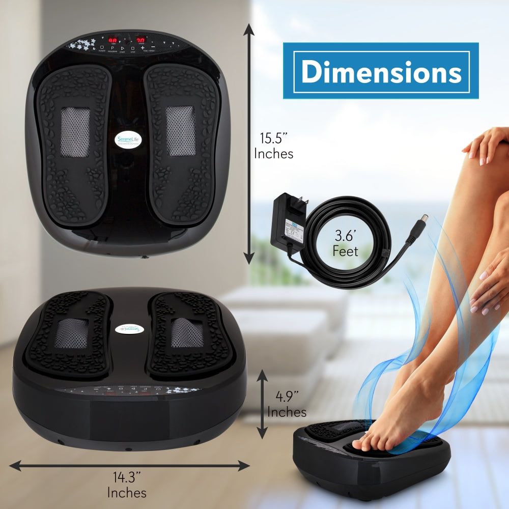 Foot Massager - Relieves Muscle Pain, Adjustable Speed, Washable Pads