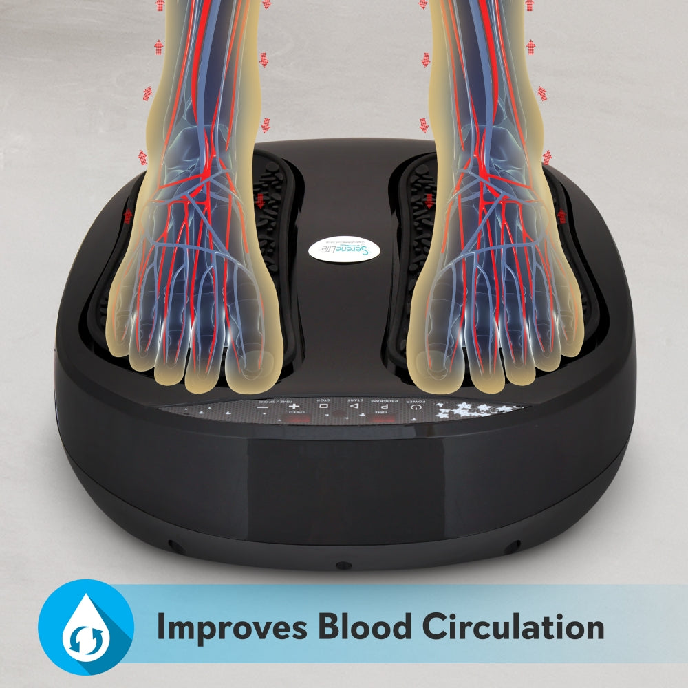 Foot Massager - Relieves Muscle Pain, Adjustable Speed, Washable Pads