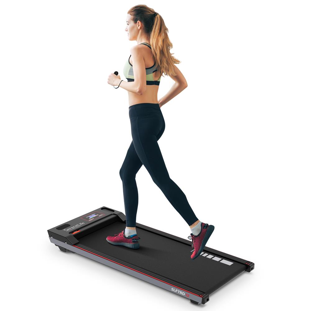 Walking Pad Treadmill, Shock Absorption, 2.5HP, Remote Control, Smart Speed Control