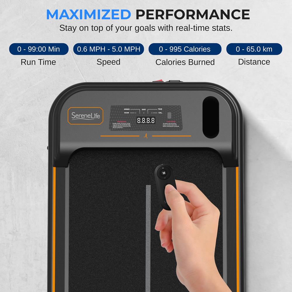 Walking Pad Treadmill, Shock Absorption, 2.5HP, Remote Control