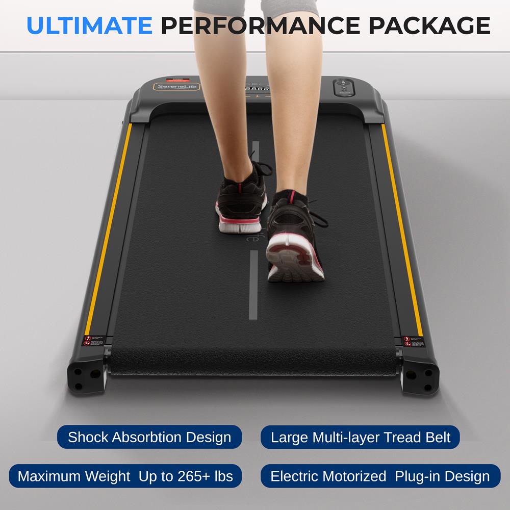 Walking Pad Treadmill, Shock Absorption, 2.5HP, Remote Control