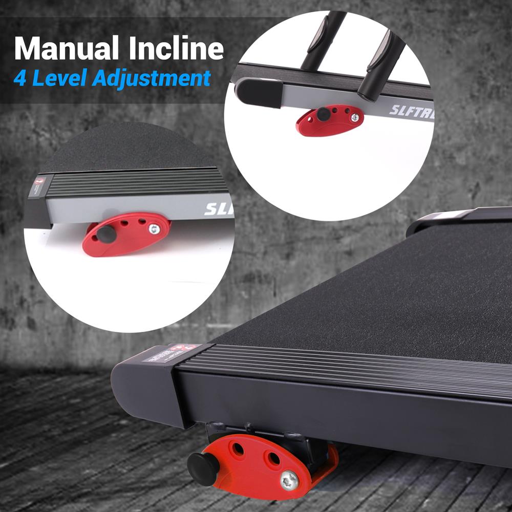 Folding Treadmill for Home Fitness, 6 MPH, 1HP Motor, 12 Programs, Bluetooth