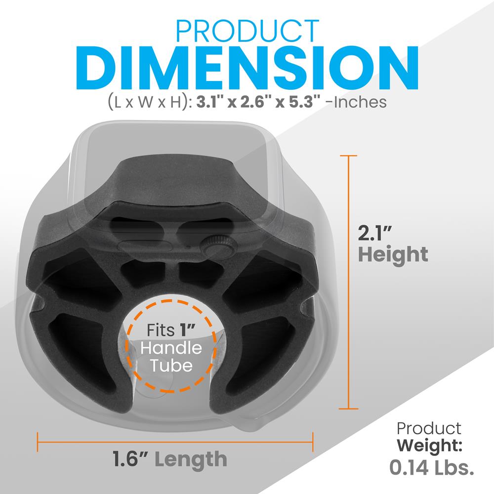 Golf Cart Watch Holder - Secure Fit - Durable Silicone - Universal Mount