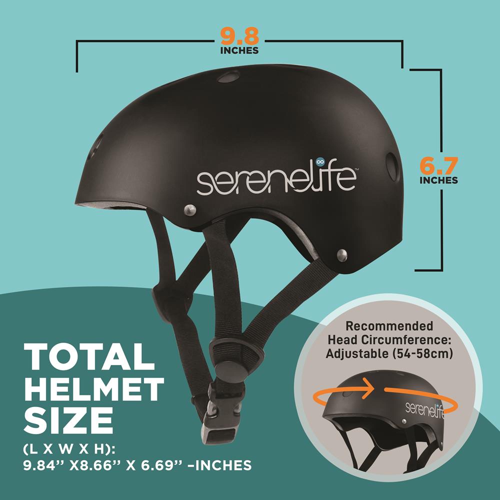 Sports Safety Helmet –Multi-Sport For Kids And Youth (Black)