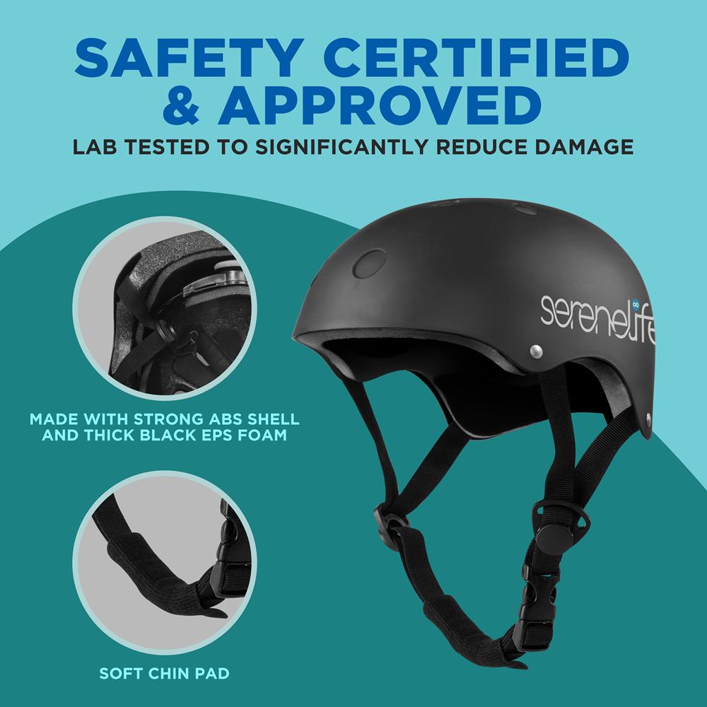 Sports Safety Helmet –Multi-Sport For Kids And Youth (Black)