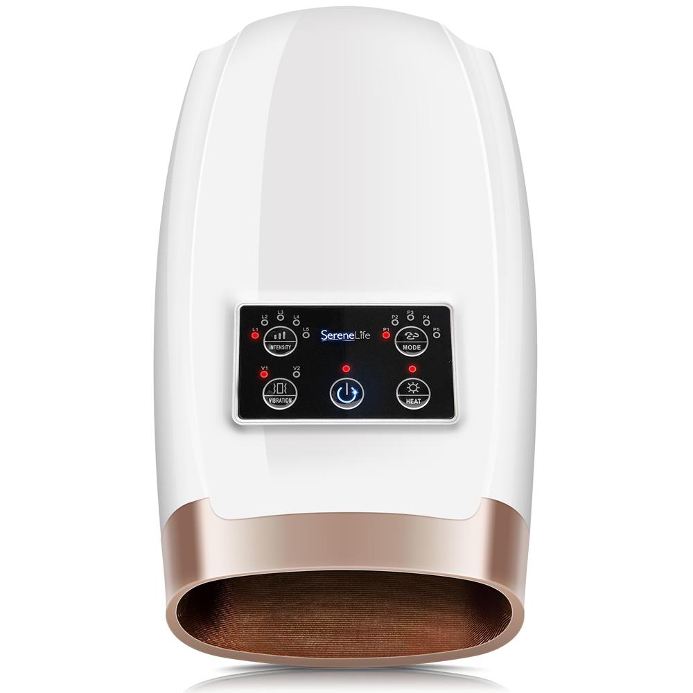 Electric Hand Massager Pain Relief 5 Modes Heat Function White
