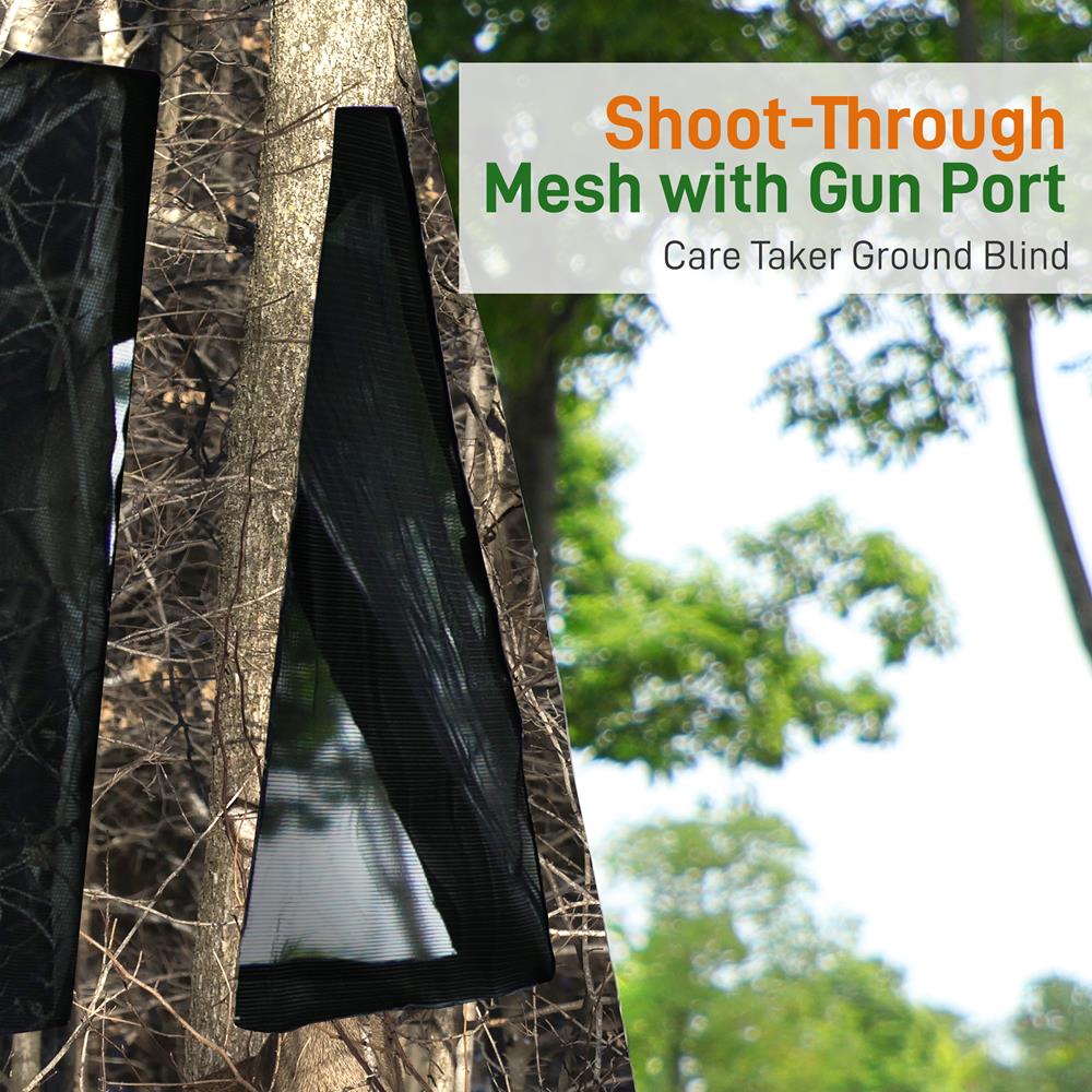 Ground Hunting Blind - Easy Setup, Water Repellent, Camo, 65"x55"