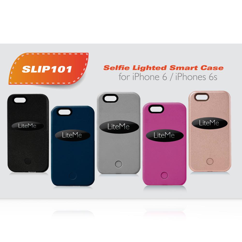 Serenelife Led Illuminated Phone Case For Iphone 6 6S And Battery Pack And Power Bank 2 In 1 - Gold