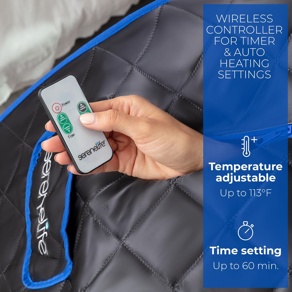 Portable Home Sauna, Detox Therapy, 2L Steamer, Folding Chair, Remote Control