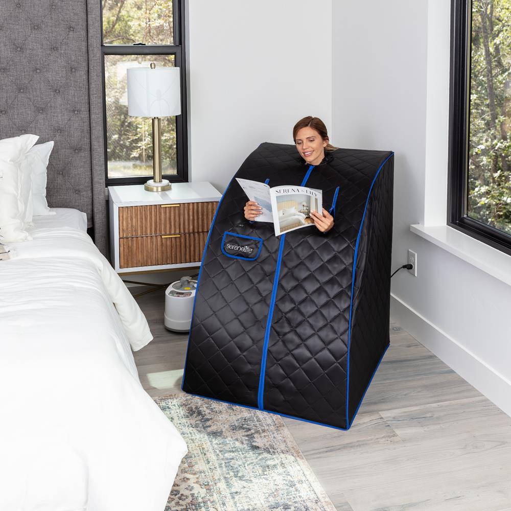 Portable Home Sauna, Detox Therapy, 2L Steamer, Folding Chair, Remote Control