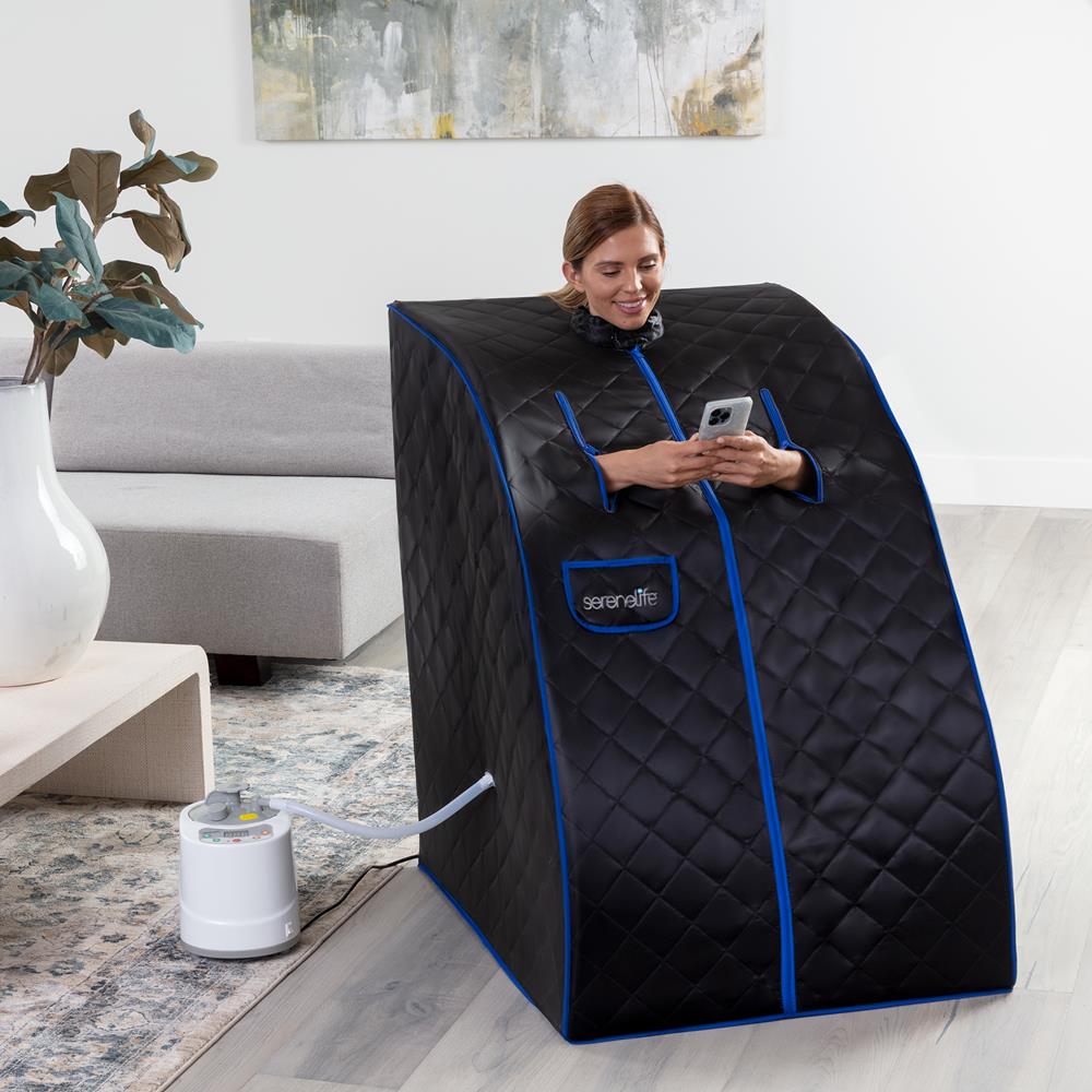 Portable Home Sauna, Detox Therapy, 2L Steamer, Folding Chair, Remote Control