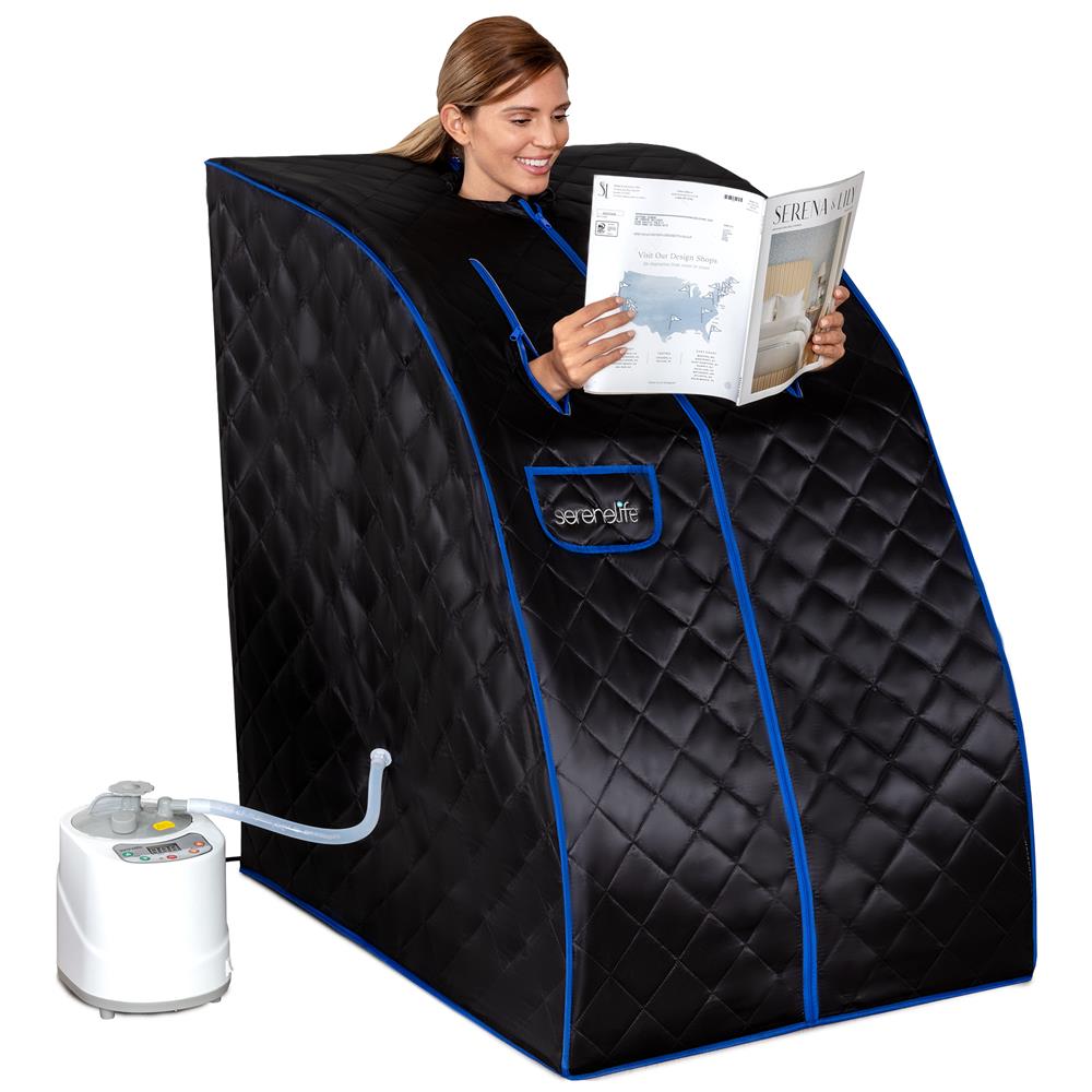 Portable Home Sauna, Detox Therapy, 2L Steamer, Folding Chair, Remote Control