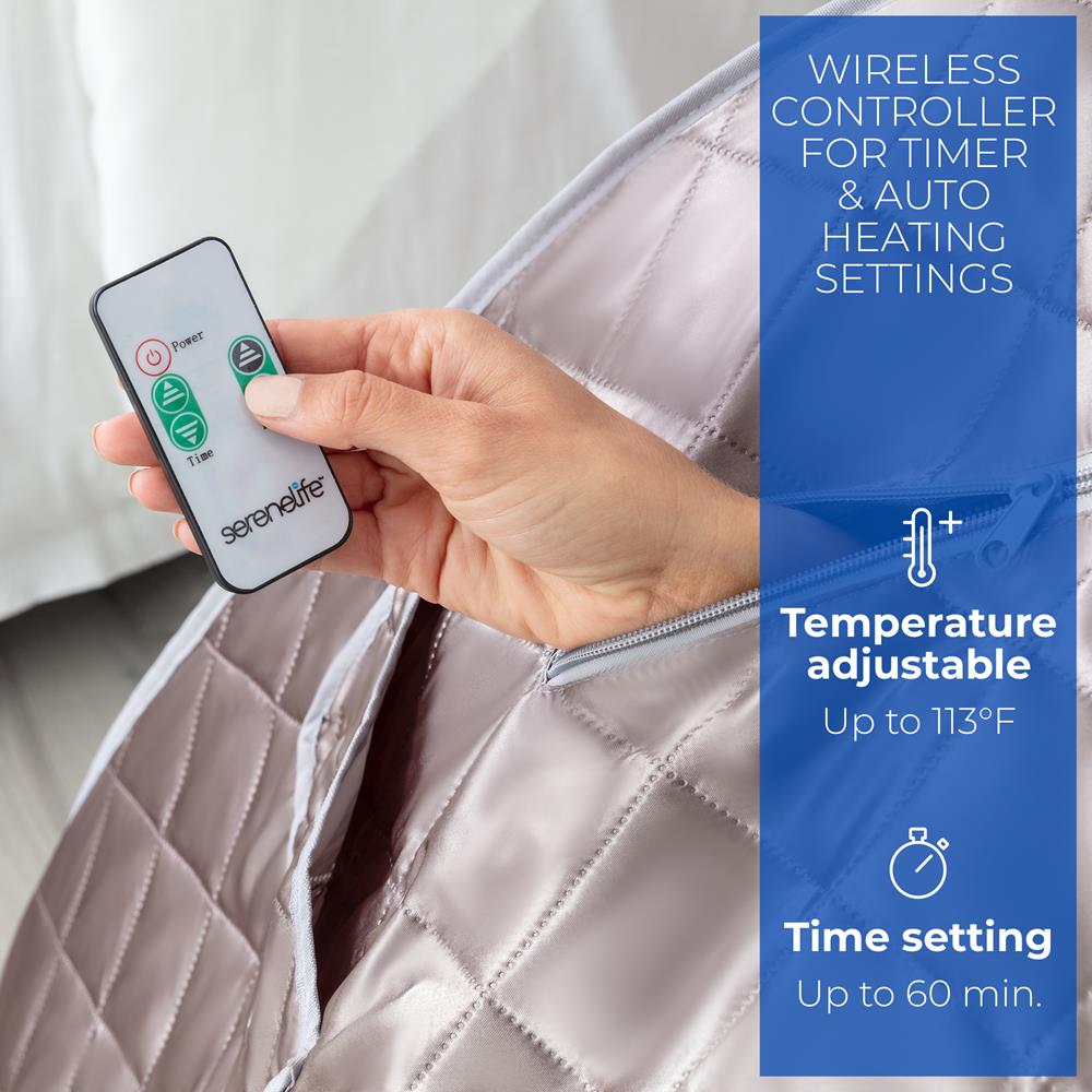 Portable Steam Sauna- One-Person Sauna For Detox & Weight Loss (Gray)