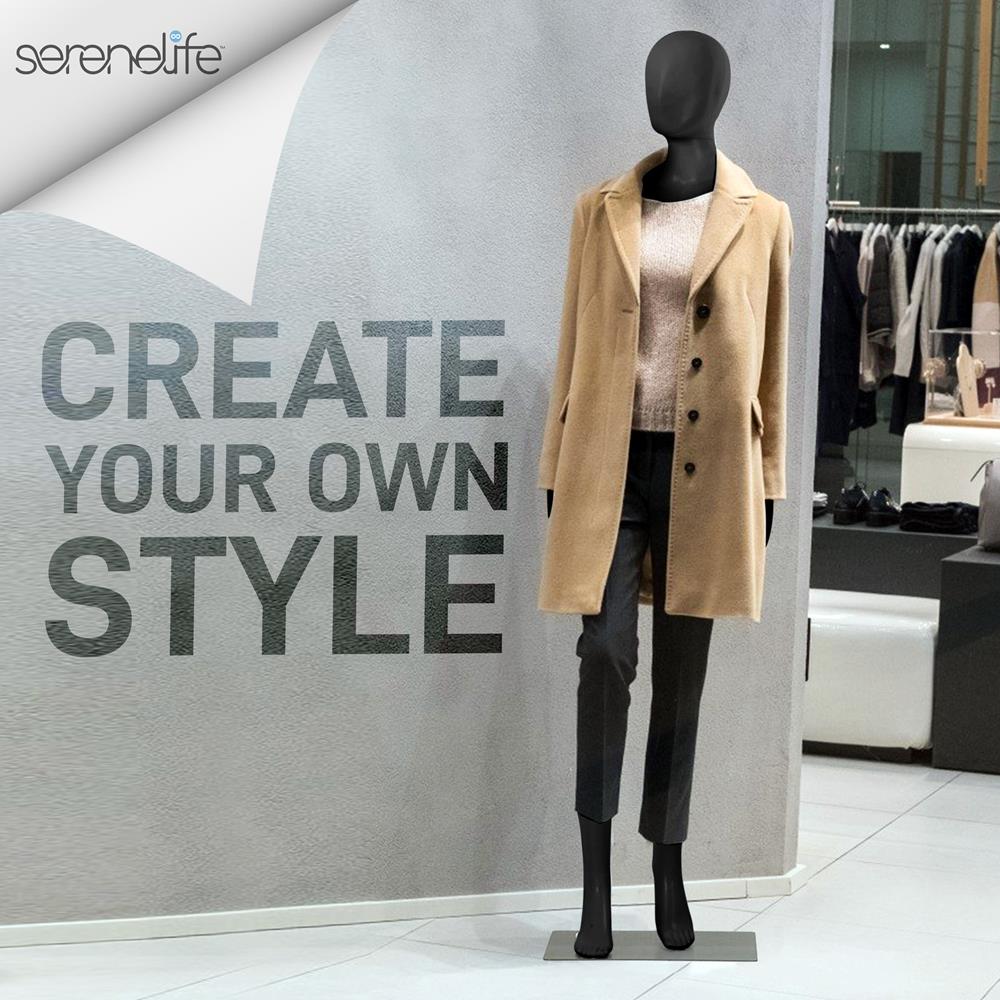 Female Mannequin Dress Form, Realistic Face, Flexible Limbs, 68.9"