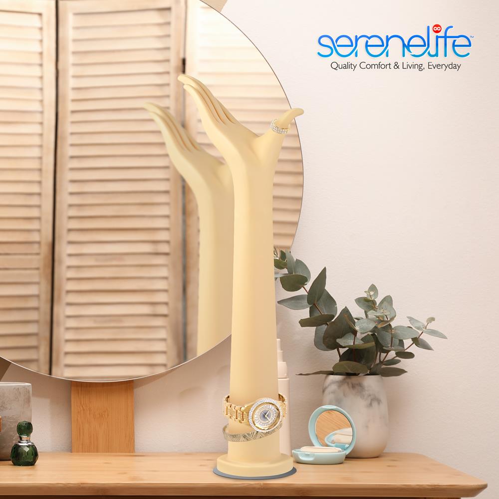 Jewelry Display Hand Stand, Elegant 18.5" Mannequin, Skin Tone