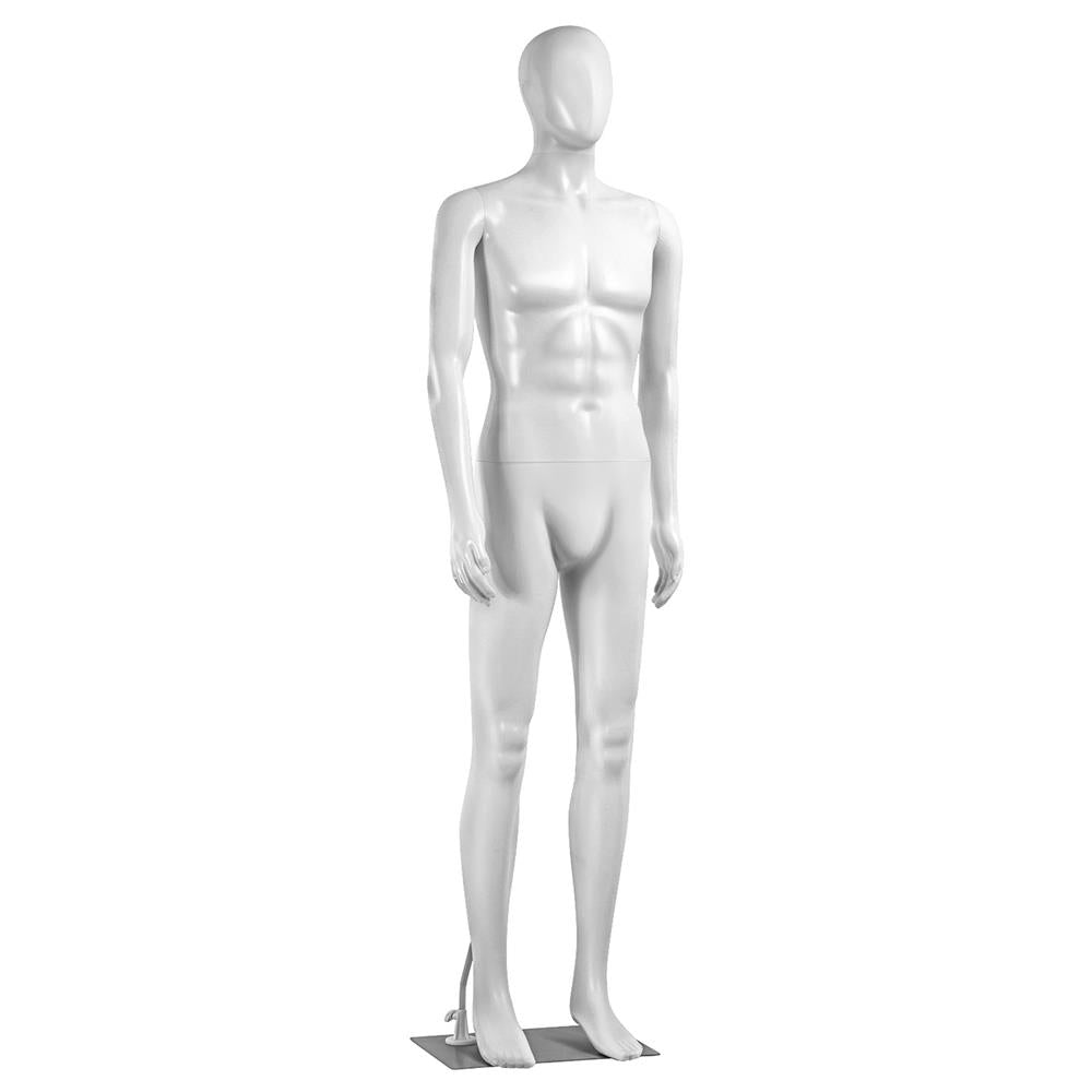 Male Mannequin Full Body Stand, Adjustable Limbs, Durable Metal Base