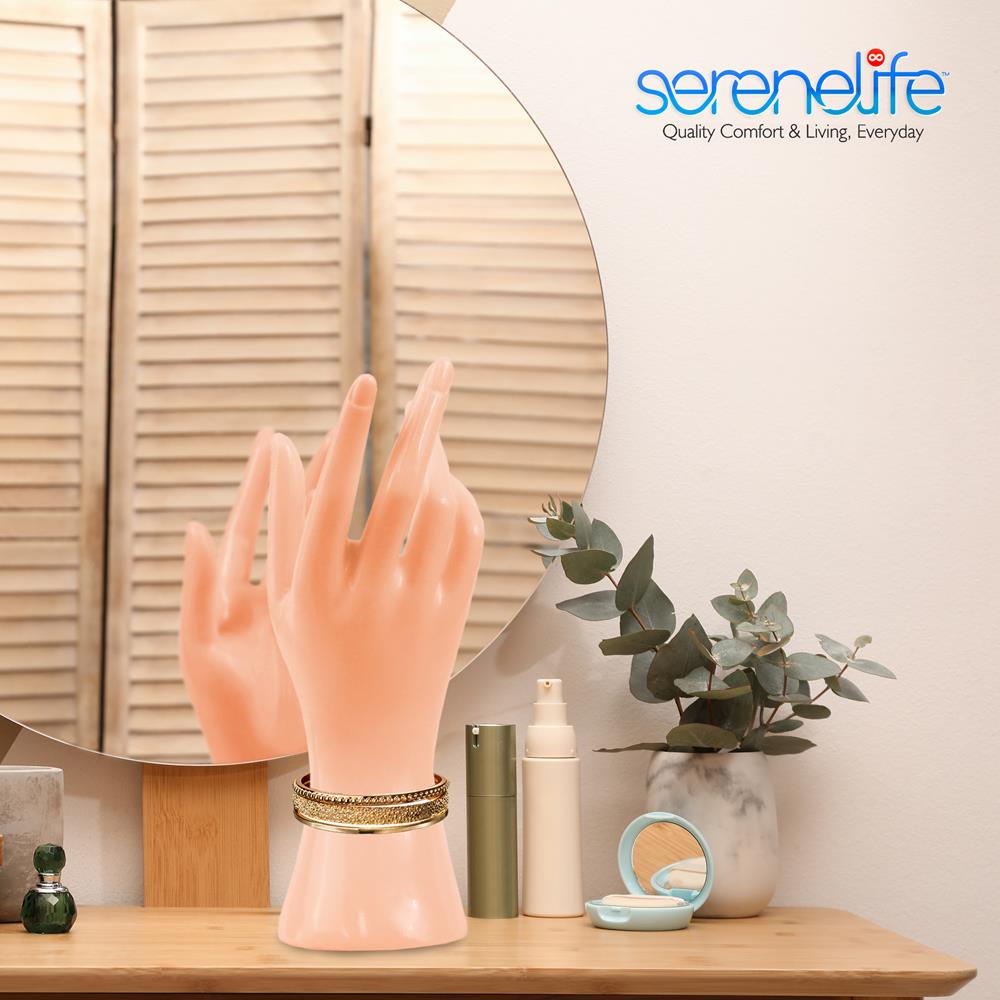Jewelry Display Hand Stand, Elegant 3D Display, Sturdy PP, Skin Tone