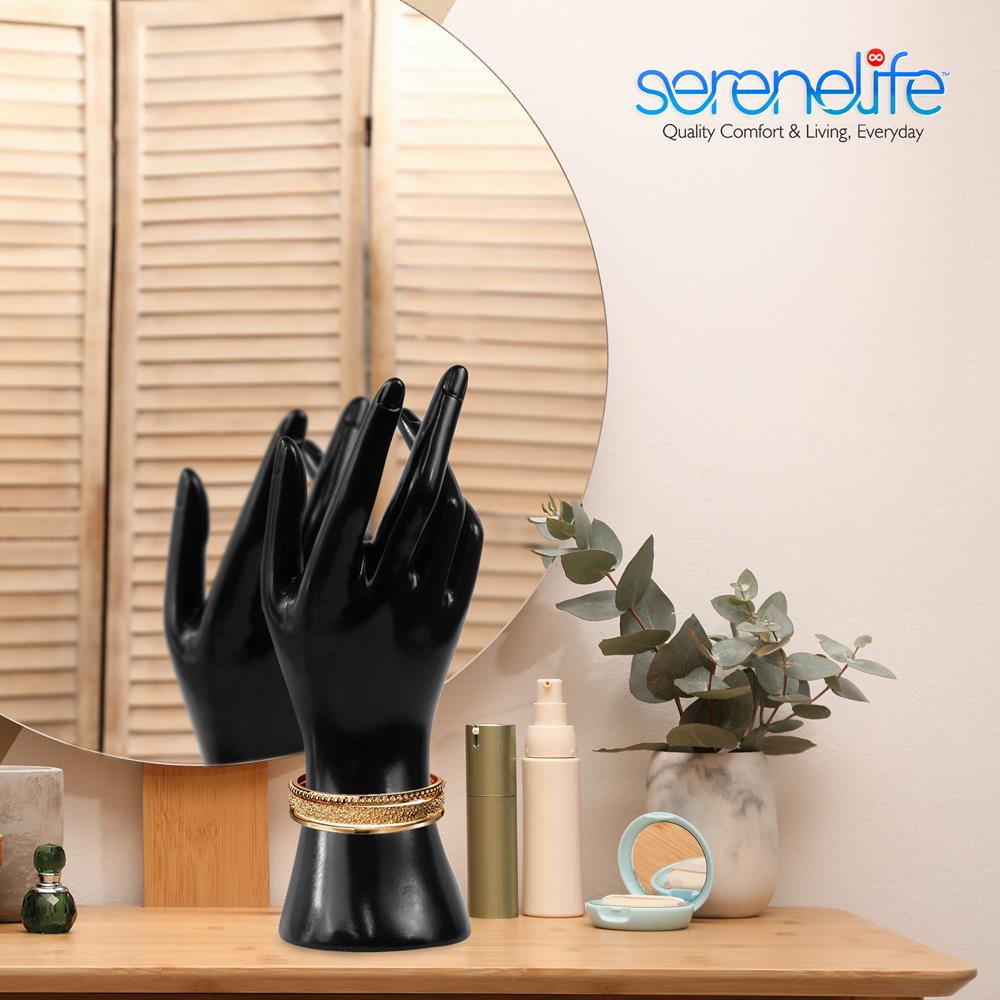 Jewelry Display Hand Holder, Elegant 3D Stand, Sturdy PP, 8.7" Height