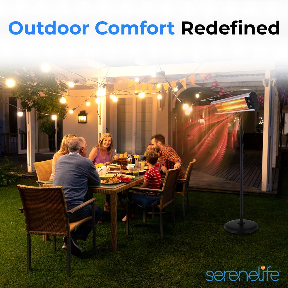 Infrared Patio Heater 1500W Efficient Carbon Fiber Remote Control