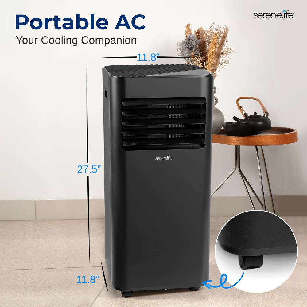 Portable Air Conditioner 8000 BTU Efficient Cooling Dehumidifier White