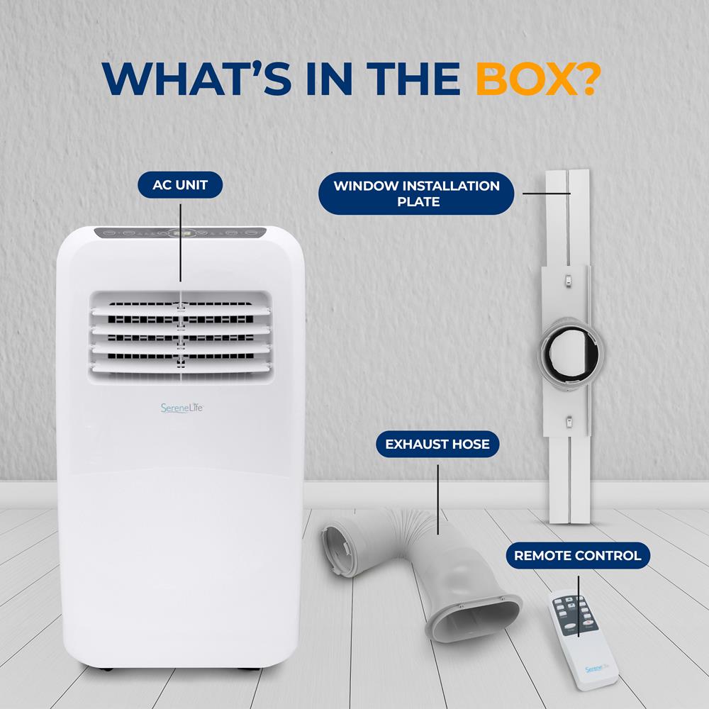 Portable Air Conditioner 8,000 BTU Efficient Cooling Remote Control