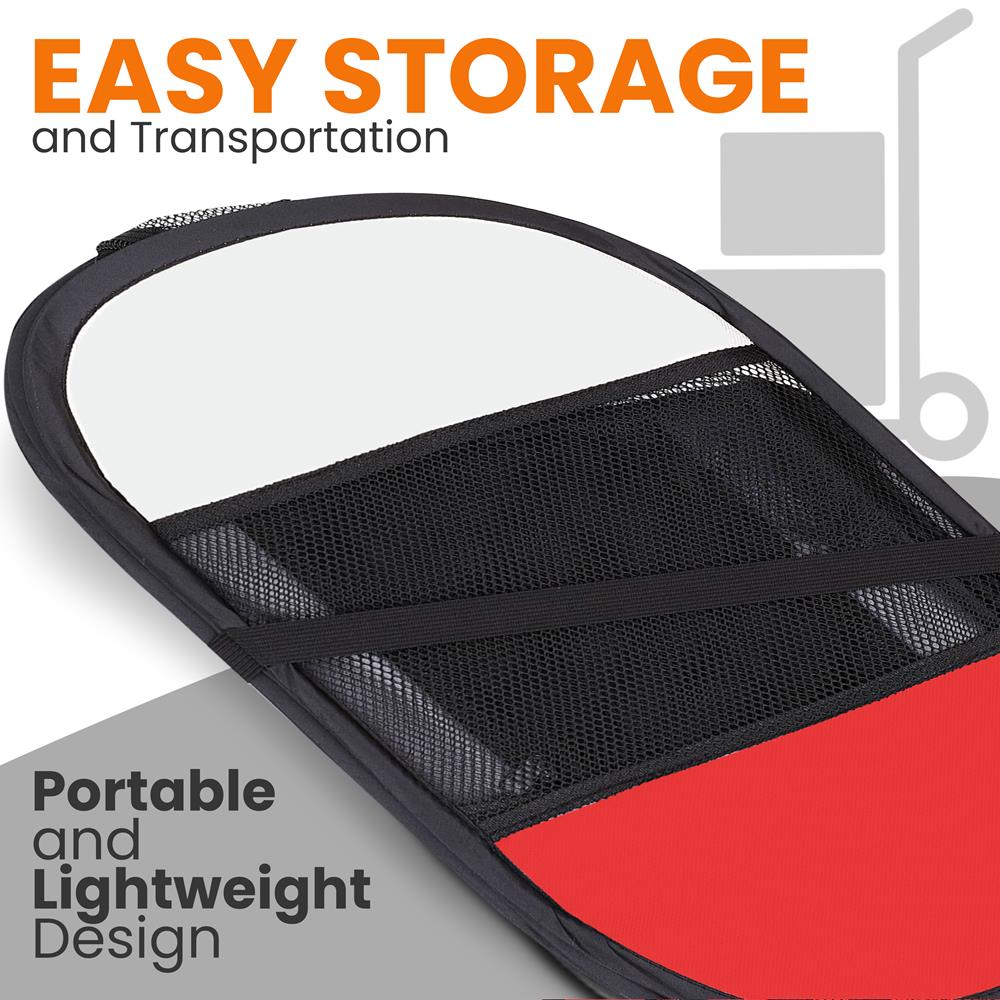 Foldable Pet Tent for Travel - Easy Setup, Strong Oxford, Red