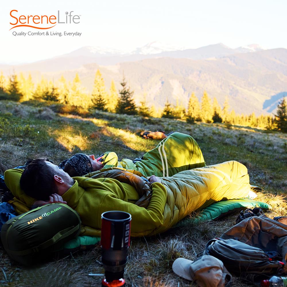 Double Sleeping Bag with Pillows - Lightweight, Waterproof, Portable