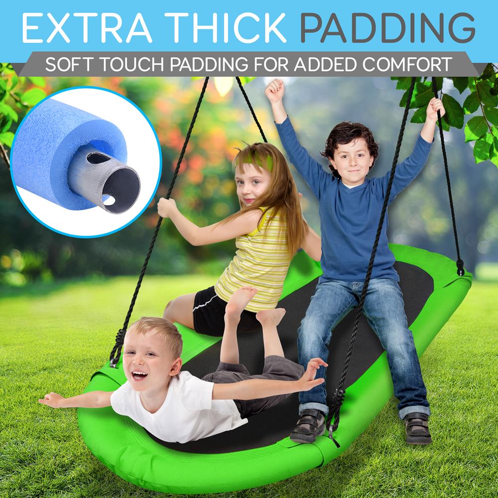 Heavy-Duty Oval Swing - Sturdy And Durable Swing For Indoor And Outdoor Use (Rainbow)