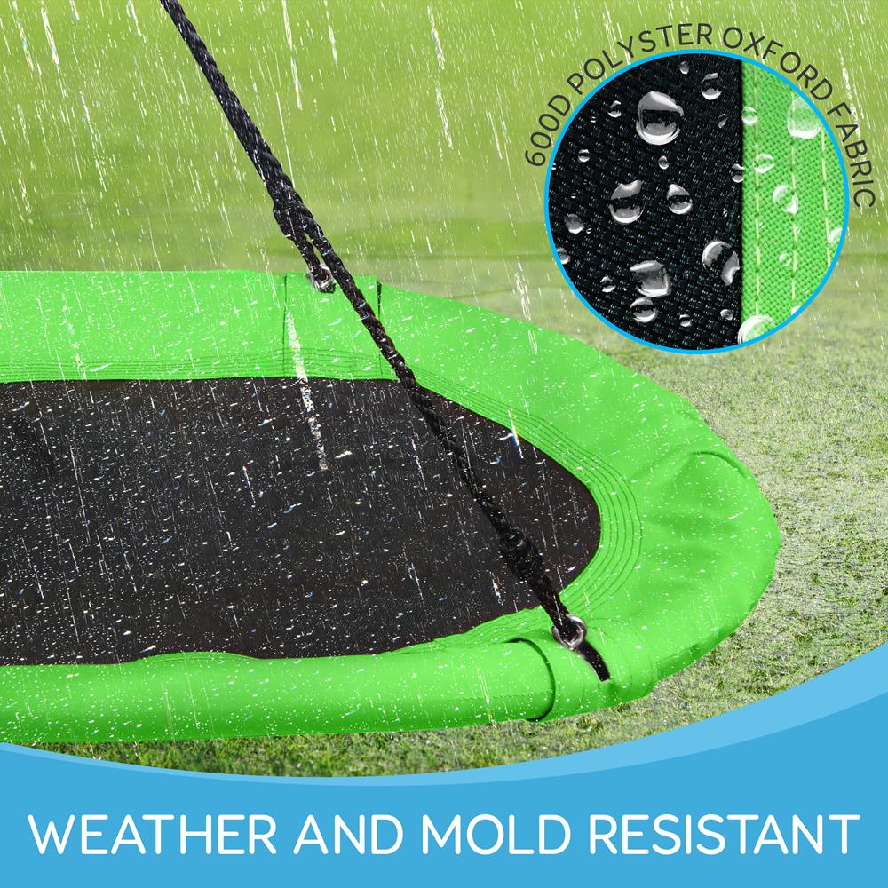 Heavy-Duty Oval Swing - Sturdy And Durable Swing For Indoor And Outdoor Use (Rainbow)